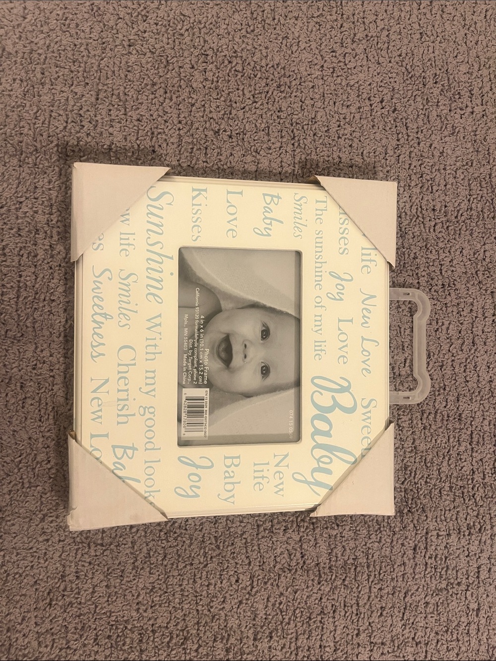 Target Baby Picture Frame in Light Blue and Cream